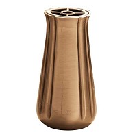 Vase à fleurs 25,5x14cm En bronze, avec intérieure plastique, à poser 1005-P22