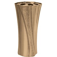 Flowers vase 23cm-9in In bronze, with plastic inner, ground attached 102237/P