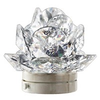 Crystal Desert Rose 10cm - 4in Led lamp or decorative flameshade for lamps and gravestones