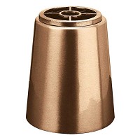Recessed flowers vase 15cm - 6in In bronze, with plastic inner, ground attached 1050-P4