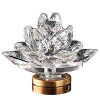 Crystal Desert Rose 15cm - 6in Led lamp or decorative flameshade for lamps and gravestones