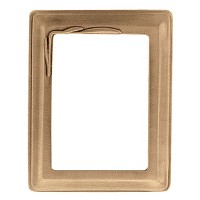 Photo cadre rectangulaire 9x12cm En bronze, à appliquer 1106