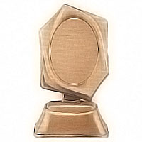 Oval photo frame 9x12cm- 3,5x4,7in In bronze, ground attached 1133