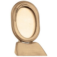 Oval photo frame 11x15cm - 4,3x5,9in In bronze, ground attached 1113