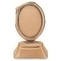 Oval photo frame 9x12cm- 3,5x4,7in In bronze, ground attached 1199