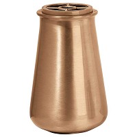 Flowers vase 19x8cm - 7,5x3in In bronze, with copper inner, wall attached 1206-R6