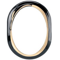 Oval photo frame 11x15cm - 4,3x6in In bronze, wall attached 1204