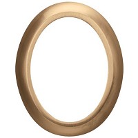 Oval photo frame 9x12cm - 3,5x4,7in In bronze, wall attached 1240