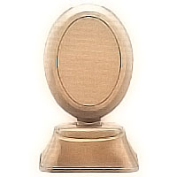 Oval photo frame 9x12cm- 3,5x4,7in In bronze, ground attached 1254