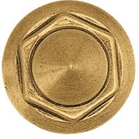 Borchia 4cm In bronzo, con perno filettato in acciaio 1318