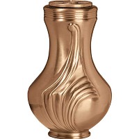 Flowers vase 28x18cm - 11x7in In bronze, with plastic inner, ground attached 1337-P22