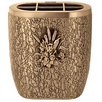 Flowers pot 18cm - 7,30in In bronze, with plastic inner, ground attached 152327/P