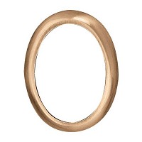 Oval bronze photo frame 11x15cm - 4,3x6in In bronze, wall attached 200-1115