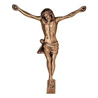 Crucifix 14x11cm - 5,5x4,3in In bronze, a pared 2007-14