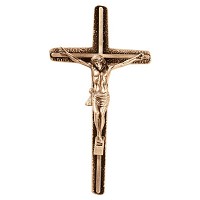 Crucifix with Jesus 15x8cm - 5,9x3in In bronze, wall attached 2030-15