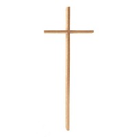 Kruzifix 100cm Messing, Wandbefestigung 2052-100