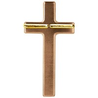 Crucifix with golden detail 18x9cm - 7x3,5in In bronze, wall attached 2053-18