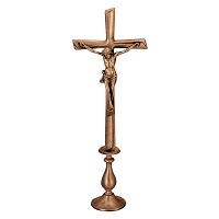 Crucifijo con Cristo 56x21cm En bronce, a tierra 2087