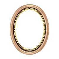 Oval photo frame 11x15cm - 4,3x6in In bronze, wall attached 214-1115