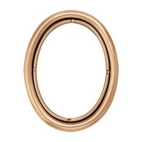 Oval photo frame 11x15cm - 4,3x6in In bronze, wall attached 215-1115