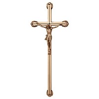 Crucifix with Jesus 40x16cm - 15,75x6,3in In bronze, wall attached 2174-40