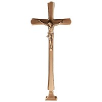 Crucifijo con Cristo 40x18cm En bronce, a tierra 2190-40