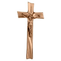 Crucifix with Jesus 65x31cm - 25,5x12,2in In bronze, wall attached 2192