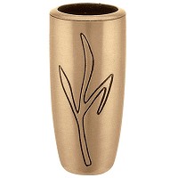 Flowers vase 20cm - 8in In bronze, with copper inner, ground attached 2202/R