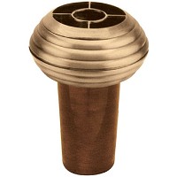 Recessed flowers vase 13x24cm - 5,1x9,4in In bronze with copper or plastic inner, ground attached 2308