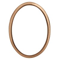 Oval photo frame 11x15cm - 4,3x6in In bronze, wall attached 238-1115