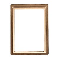 Rectangular photo frame 11x15cm - 4,3x6in In bronze, wall attached 250-1115