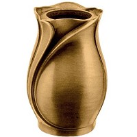 Vaso portafiori 20cm In bronzo, con interno rame, a parete 2517/R