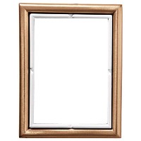 Rectangular photo frame 11x15cm - 4,3x6in In bronze, wall attached 278-1115