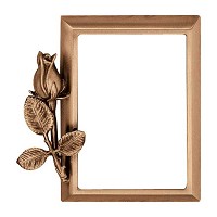 Rectangular photo frame 10x15cm - 4x6in In bronze, wall attached 279-1015