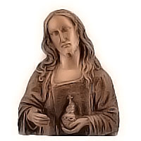 Wall plate Jesus Christ 23x30cm - 9x11,8in Bronze ornament for tombstone 3001
