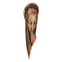 Targa Madonna 30cm Applicazione per lapide in bronzo 3005