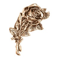 Wall plate roses 12,5x7cm - 5x2,75in Bronze ornament for tombstone 3114