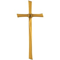 Crucifix 20x46cm - 7,8x18,1in In bronze, wall attached 331926