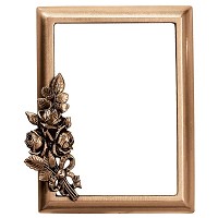 Rectangular photo frame 11x15cm - 4,3x6in In bronze, wall attached 343-1115
