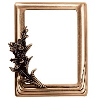 Rectangular photo frame 11x15cm - 4,3x6in In bronze, wall attached 374-1115