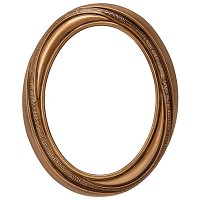 Oval photo frame 9x12cm - 3,5x4,75in In bronze, wall attached 375-912