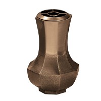 Vase à fleurs 20x14cm En bronze, avec intérieure plastique, à poser 750-P4
