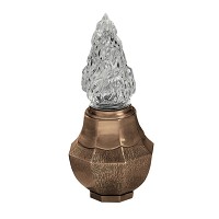 Lampada votiva 20x11cm In bronzo, a terra 751