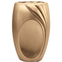 Flowers vase 20cm-8in x 14cm-6in In bronze, with copper inner, wall attached 50204/R