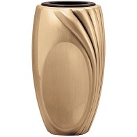 Flowers vase 13cm - 5,1in x 8,5cm - 3,4in In bronze, with copper inner, wall attached 50209/R