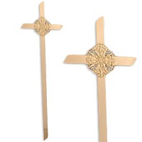 Cross Circle of life 45cm - 17,5in In bronze, for coffins OF/507