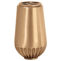 Flowers vase 20x12cm - 8x4,75in In bronze, with copper inner, ground attached 8700-R1