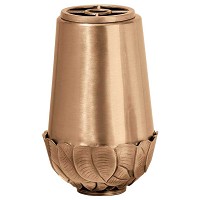 Flowers vase 21x13cm - 8,3x5in In bronze, with plastic inner, ground attached 9320-P4