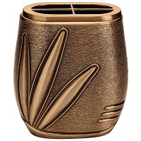 Flowers pot 20x15cm - 8x6in In bronze, with brass inner, ground attached 9402-A1