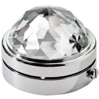 Mezzasfera in cristallo 6cm Lampada Led o fiamma decorativa per lampade e lapidi